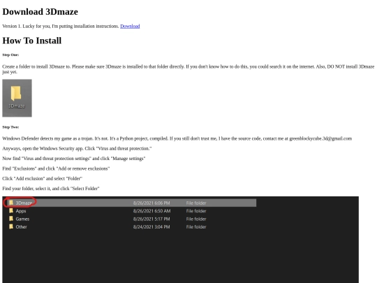 3dmazedownload screenshot