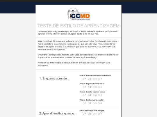 testeaprendizagem screenshot
