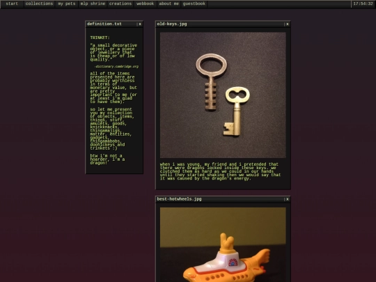 collections/trinkets screenshot
