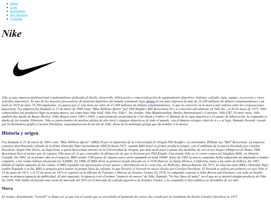 Nike screenshot