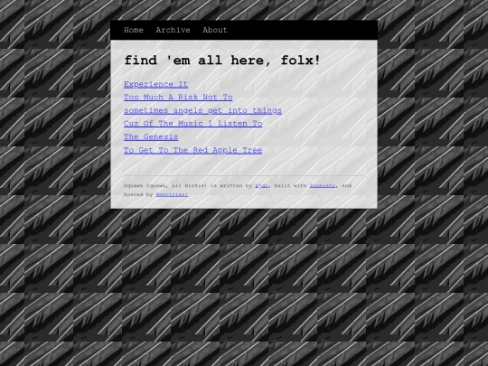 archive screenshot