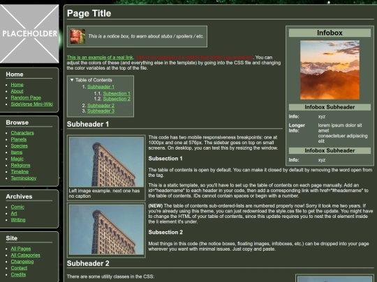 site/templates/page screenshot
