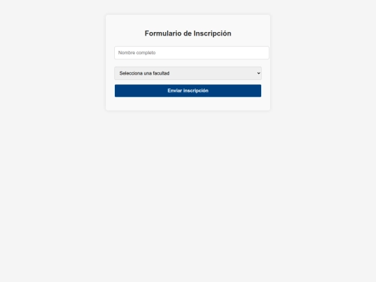 EX FINAL/inscripciones screenshot