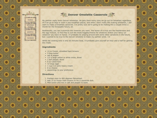 home/kitchen/recipes/omelettecasserole screenshot