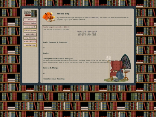 home/library/medialog screenshot