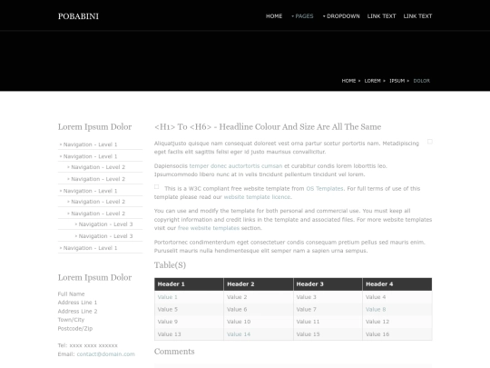 pages/sidebar-left screenshot