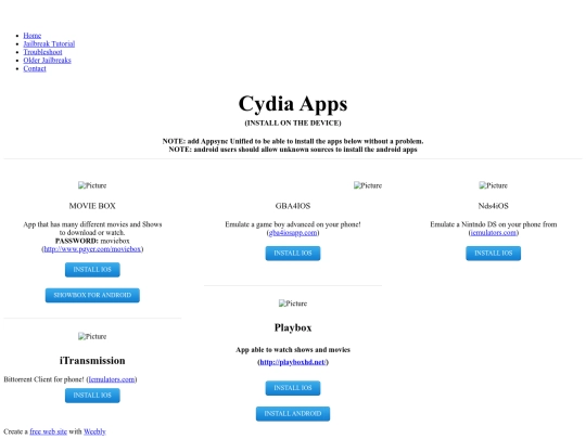Site/93983835455b3edb92ab29/cydia-apps screenshot