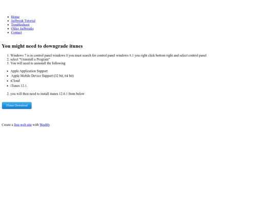 Site/93983835455b3edb92ab29/downgrade-itunes screenshot