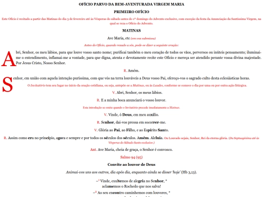 oficioparvo/i-oficio/matinas-primeiro-oficio screenshot