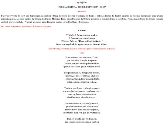 propriosdossantos/hora/saoboaventura_laudes screenshot