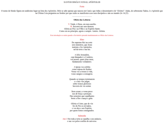 propriosdossantos/oficiodasleituras/simaoejudas screenshot