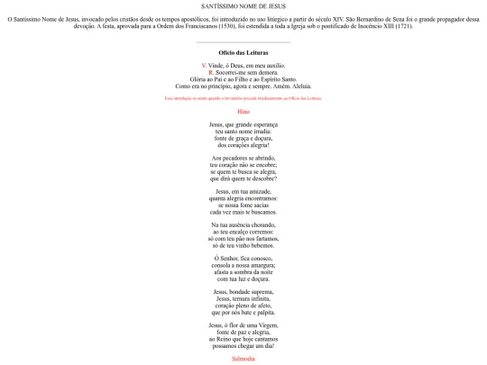 propriosdossantos/oficiodasleituras/ssnomedejesus screenshot