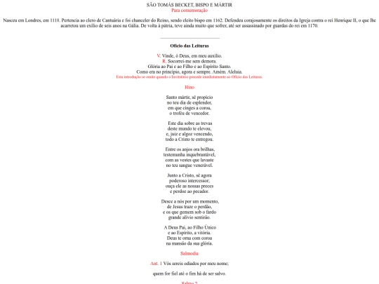 propriosdossantos/oficiodasleituras/tomasbecket screenshot