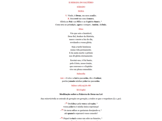 tempocomum/2sabado_nona screenshot