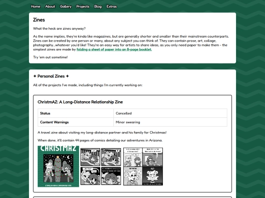 zines screenshot