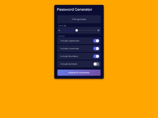 passwordgenerator screenshot