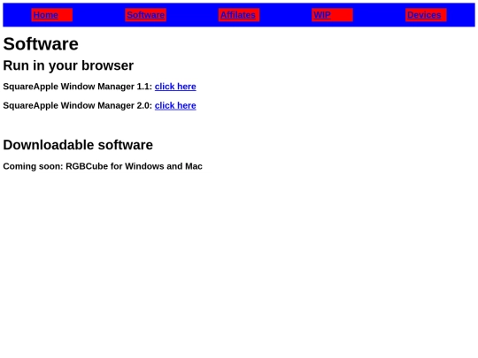 squareapple/Software screenshot