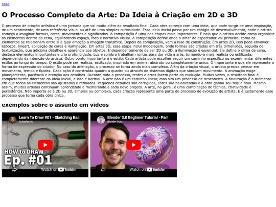 Atividade04/paginas/subpasta_paginas/ArteConteudoExtra screenshot