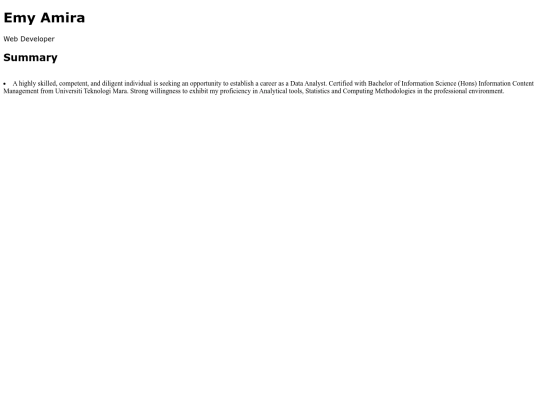 summary screenshot