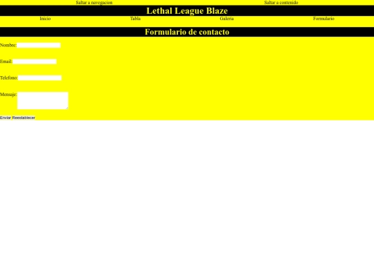 html/formulario screenshot