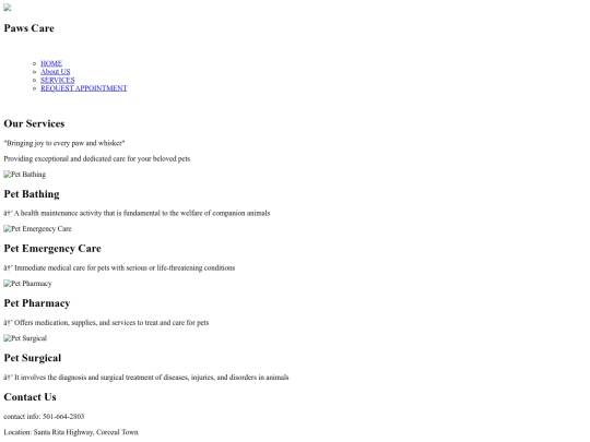 Services screenshot