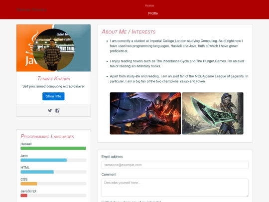 profile screenshot