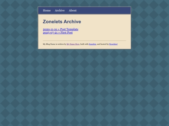 archive screenshot
