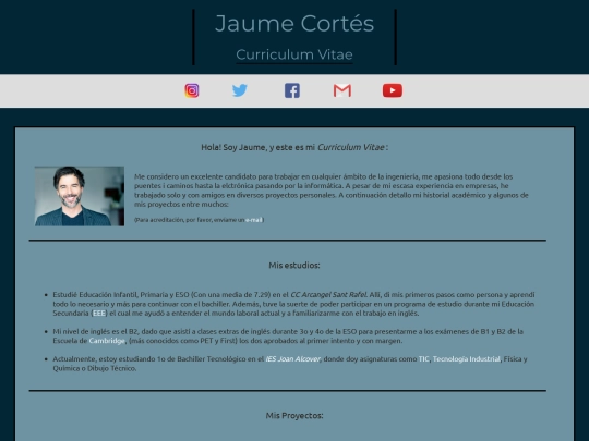 curriculum screenshot