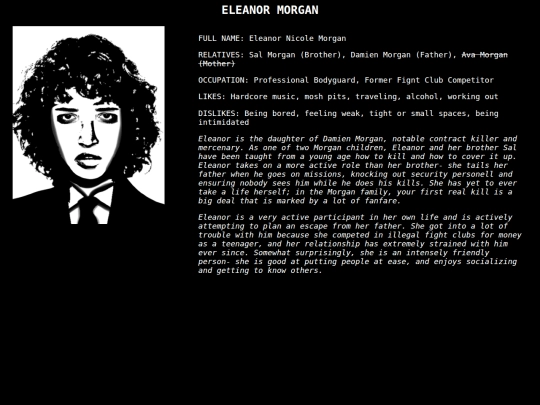 eleanorprofile screenshot