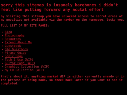 sitemap screenshot