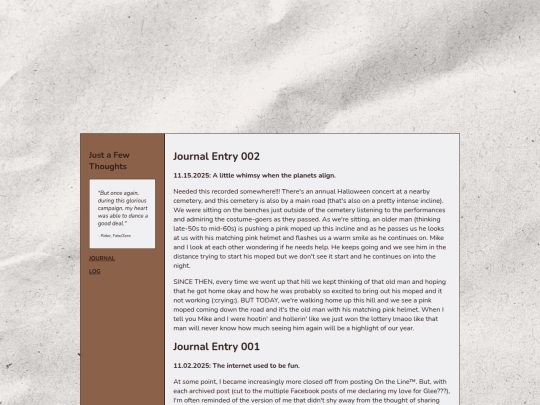 journal screenshot