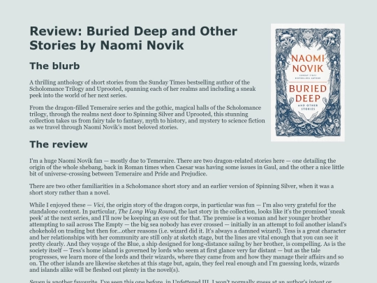 reviews/burieddeep screenshot