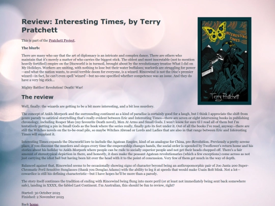 reviews/interestingtimes screenshot