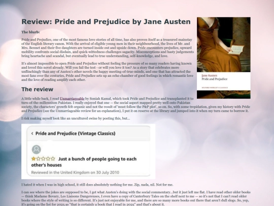 reviews/prideandprejudice screenshot