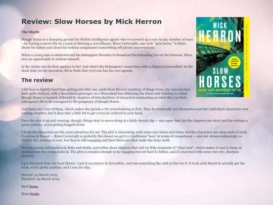 reviews/slowhorses screenshot