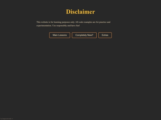 disclaimer screenshot