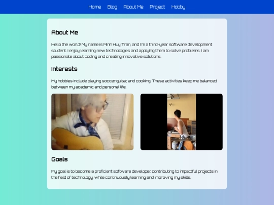 Aboutme screenshot