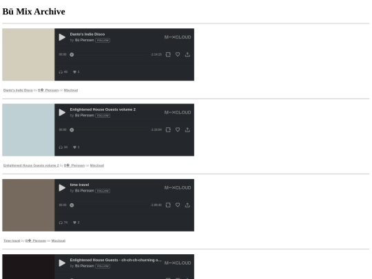 css/mixarchive screenshot