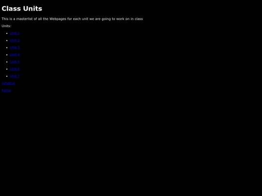units screenshot