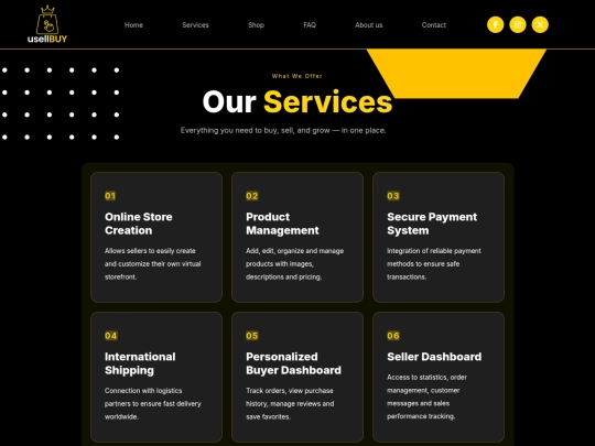 services screenshot