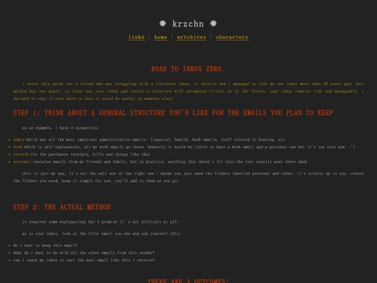 thoughts-cabinet/inbox-zero screenshot