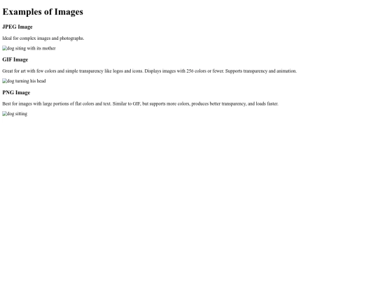 images-example screenshot