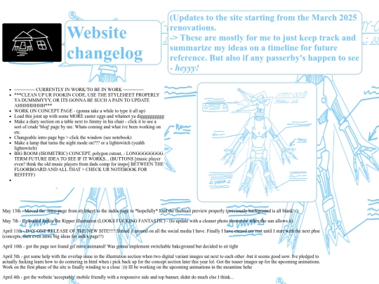 changelog screenshot
