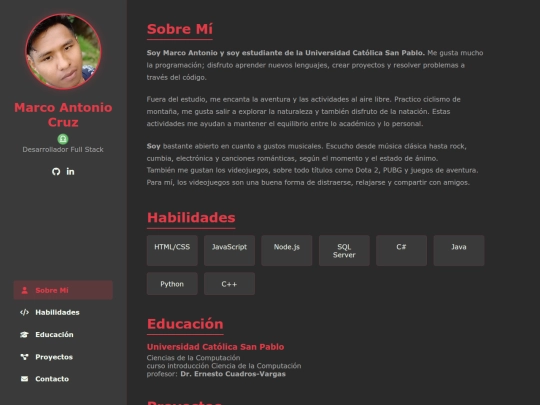 index screenshot