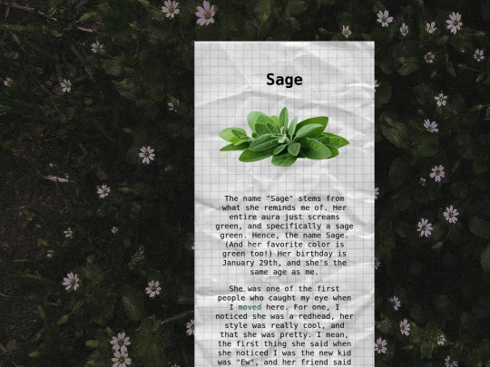 specials/sage screenshot