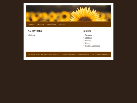 activities screenshot
