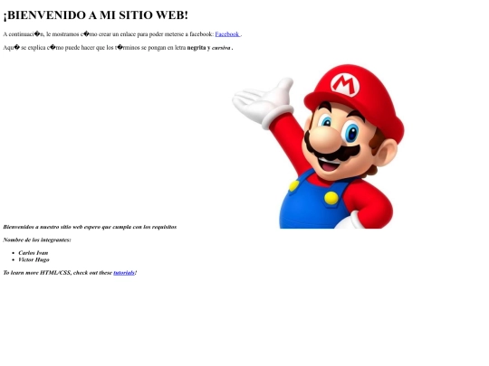 pagina web screenshot