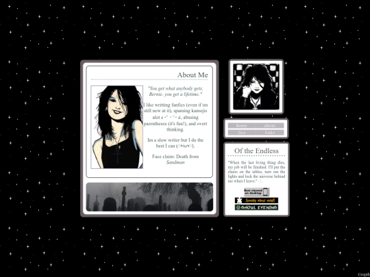 about-me screenshot
