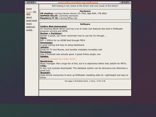 selfhosted screenshot