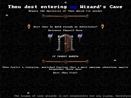 pages/cave screenshot